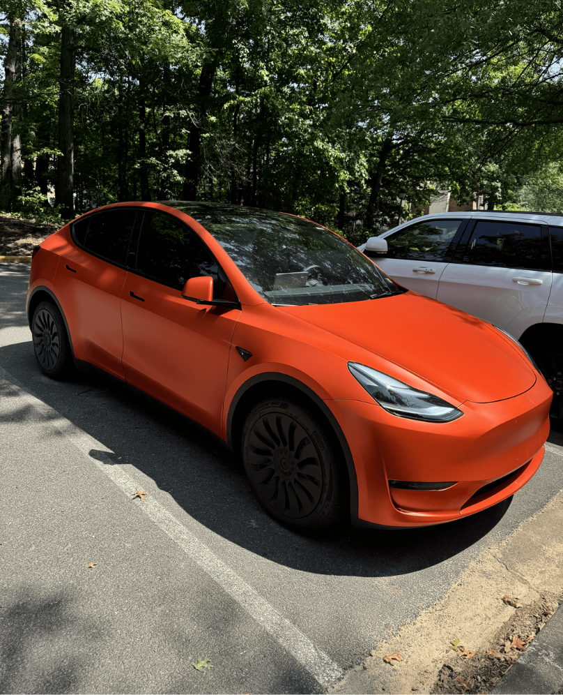 Tesla vinyl wrap Calabasas